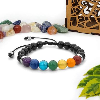 ✨ Eleva tu energía con CRISTAL-ALIGN™ y vive en armonía con la Pulsera 7 Chakras 2X1