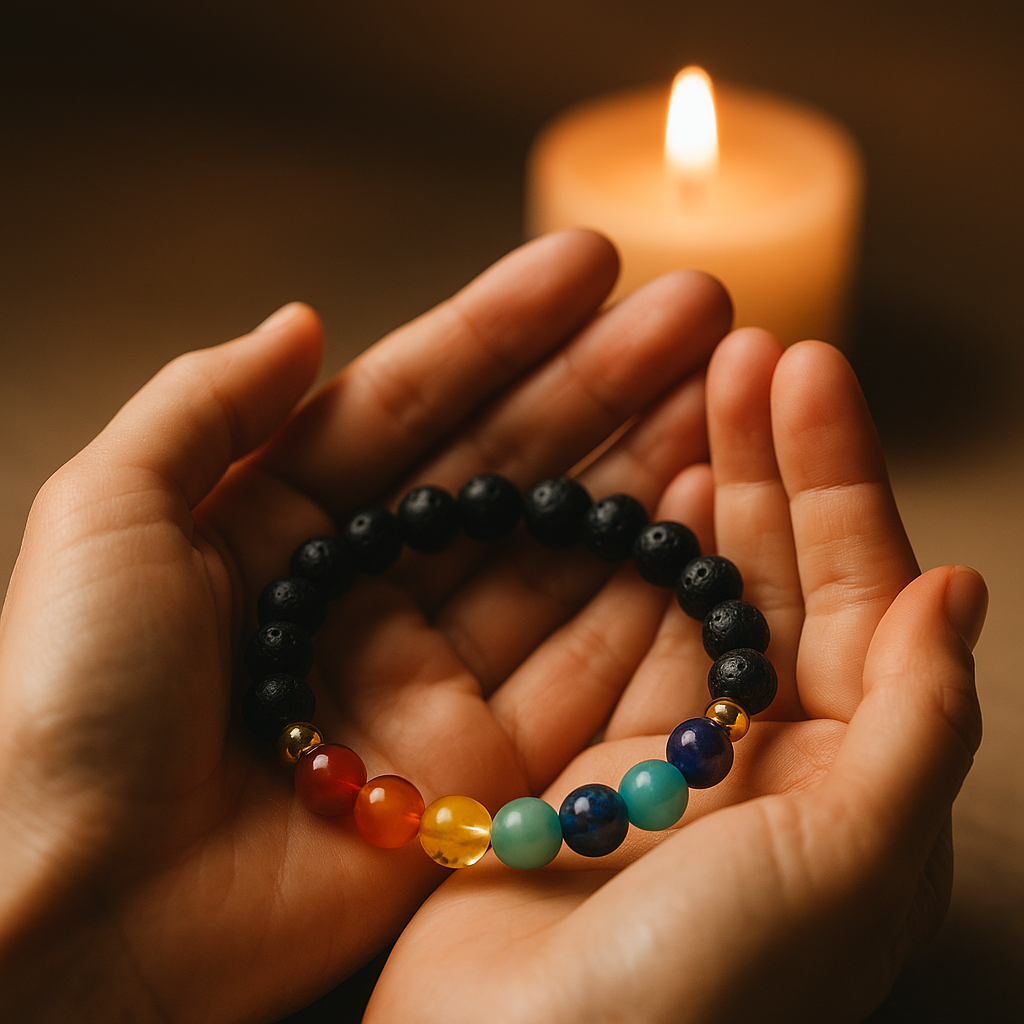 ✨ Eleva tu energía con CRISTAL-ALIGN™ y vive en armonía con la Pulsera 7 Chakras 2X1