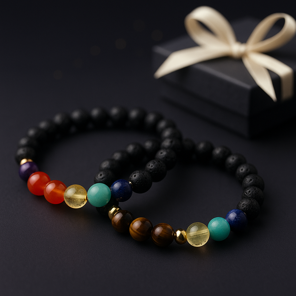 ✨ Eleva tu energía con CRISTAL-ALIGN™ y vive en armonía con la Pulsera 7 Chakras 2X1